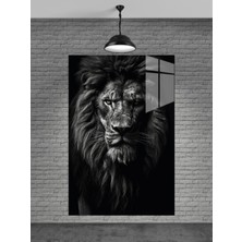 Marsilyan Siyah Aslan Cam Tablo Ev Dekorasyon,balkon Dekorasyonu,dekoratif,duvar Tablo,mutfak Tablo