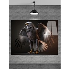 Marsilyan 3D Kartal Cam Tablo