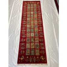 El Dokuma Afgan Halı Bakhtiari Desenli Yolluk