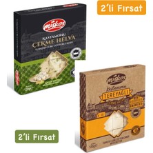 Miskos Fıstıklı-Sade Çekme Helva 2'li Set