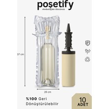 Poşetify Havalı Kanallı Koruyucu Torba 42X42 cm 10 Adet Airbag – Şişirilebilir Ambalaj Air Column Bag