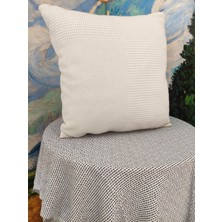 A5 Home Polaroo 45X45 Pamuk-Keten Dekoratif Kırlent Dolgulu 2 Adet