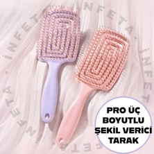 İnfeta Pro Üç Boyutlu Saç Fırçası Saç Şekillendirici Kırmaz Tarak