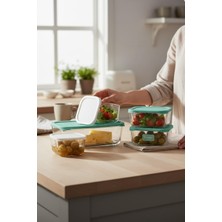 Paşabahçe 10 Lu Cam Saklama Kabı - 3 Boy Çok Amaçlı Saklama Kabı 10 Parça