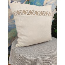 A5 Home Polaroo 45X45 Pamuk-Keten Dekoratif Kırlent Dolgulu 2 Adet