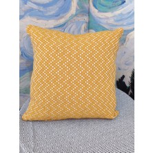 Polaroo 45X45 Pamuk-Keten Dekoratif Kırlent Dolgulu 2 Adet