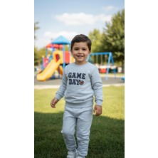 Tuma Collection Erkek Çocuk Kışlık Eşofman Takımı Sweatshirt Alt Pamuklu Üç Iplik Şardonlu Günlük Kombin 3-4-5-6-7 Yaş