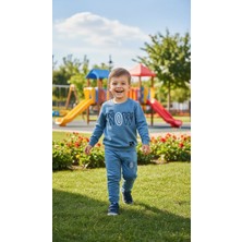 Tuma Collection Erkek Çocuk Kışlık Eşofman Takımı Sweatshirt Alt Pamuklu Üç Iplik Şardonlu Günlük Kombin 3-4-5-6-7 Yaş