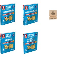 Muba Yayınları Mutlak Başarı 5. Sınıf Matematik Fen Türkçe ve Sosyal Fasikülleri 4lü Set + Telefon Standı