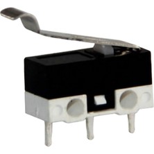 Demir Led Dem Led Micro Switch Mini Siyah-Beyaz Kıvrık Palet (5 Adet)