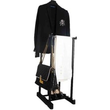 Oneon Express Ikili Dilsiz Uşak Elbise Askısı Yükseklik Ayarlanabilir (96-160×45×43)