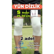 Veltomed Beden Yün Dizlik Isıtır Sıcak Tutar Destekler Unisex Giyilen Model 1 Adet