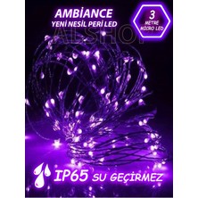 Mor Peri LED Işık, Yeni Nesil 3 Metre, 30 Ledli, Dekoratif Aydınlatma