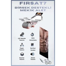 F652 Ab Roller Dijital Ekranlı Çek Bırak Dirsek Destekli Mekik Aleti Diz Matlı Karın Egzersiz Aleti