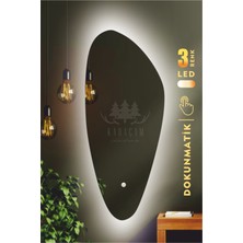Karaçam Dekor LED Işıklı Asimetrik Boy Aynası