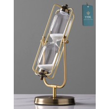 YNSK Metal Kum Saati Çizgili Eskitme-Küçük Boy- 15 dk.