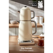 Fressi Dijital Standlı Çay Makinesi 2 In 1 Çelik Su Isıtıcı FR-CM26 Lavena