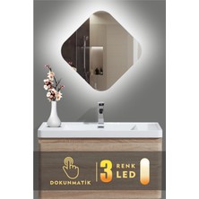 Karaçam Dekor LED Işıklı Asimetrik Banyo ve Konsol Aynası