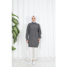 Nisum Moda Yırtmaçlı Kalın Triko Tunik