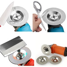 Depolife Bıçak Satır Makas Bileme Diski Elmas Zımparalama Silindiri 100MM Avuç Taşlama Uyumlu Islak Kuru