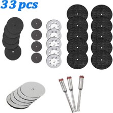 Depolife Gravür Makine Için 33LÜ Disk Disk Seti Taşlama Kesme Zımparalama Elmaslı Disk Metal Plastik Ahşap