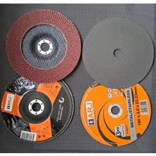 Depolife 180MM Flap Disk Zımpara Inox Metal Kesme Taşlama Disk Seti Için Büyük Boy Zımparalama Diski 4lü Set