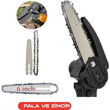 Depolife Şarjlı Akülü Zincirli Testere Için 18 Diş Zincir ve Pala Yedek Parça Odun Agaç Kesme Makinesi Zincir