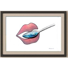 Karikatural Asiamov Alexandr 29X21CM Orijinal Karikatür Tablo