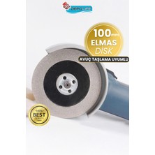 Depolife Bıçak Satır Makas Balta Bileme Diski 100MM Elmaslı Eğeleme Disk Avuç Taşlama Spiral Uyumlu Disk