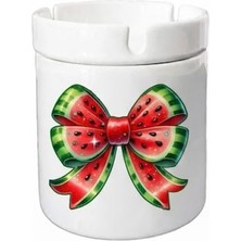 Sartre Art "hediye Karpuz" Tasarımlı Hediyelik  Kokusuz Söndür At Küllük Kül Tablası