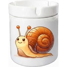 Sartre Art "salyangoz" Tasarımlı Hediyelik  Kokusuz Söndür At Küllük Kül Tablası