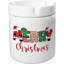 Sartre Art "yılbaşı Crishtmas" Tasarımlı Hediyelik  Kokusuz Söndür At Küllük Kül Tablası