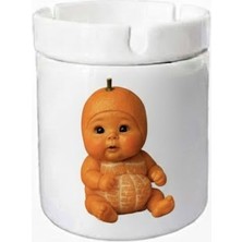 Sartre Art "mandalina Bebek" Tasarımlı Hediyelik  Kokusuz Söndür At Küllük Kül Tablası