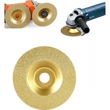 Depolife Titanyum Elmas Taşlama Zımparalama Diski Cam Granit Mermer Pah Kesme Matal Bileme Silindiri 100MM