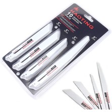 Depolife Tilki Kuyruğu Testeresi Seti 10 Parçalı Set Ahşap Metal Kemik Plastik Kesme Testere Ucu