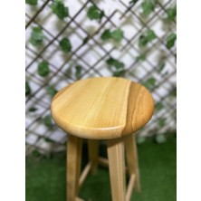 Taburecity Ahşap Tabure-Naturel Renk-75 Cm-1 Adet