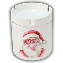 Sartre Art "yılbaşı Noel Baba" Tasarımlı Hediyelik  Kokusuz Söndür At Küllük Kül Tablası