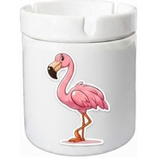 Sartre Art "flamingo" Tasarımlı Hediyelik  Kokusuz Söndür At Küllük Kül Tablası