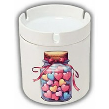 Sartre Art "tatlı Şekerler" Tasarımlı Hediyelik  Kokusuz Söndür At Küllük Kül Tablası