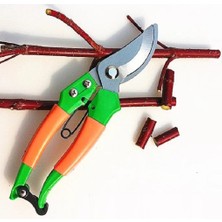 Depolife Bağ Bahçe Ağaç Dal Bitki Budama Kesme Makası Çelik Ağız Yaylı Kilitli Makas
