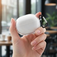 Caseonn Huawei Freebuds Pro 3 - Pro 4 Kılıf Askı Aparatlı Transparan Silikon Şeffaf