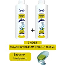 Ersağ Bulaşık Sıvısı (2 Adet Elma Kokulu) 1000 ml - ( Sabunluk Hediyemiz ) 236-07