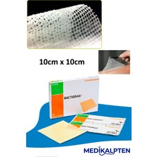 BACTIGRAS Parafinli, Antiseptik Tül Sargı Bezi, Yara ve Yanık Örtüsü, Steril Bez (10CM x 10CM)