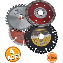 Depolife 115MM Ahşap Metal Mermer Granit Seramik Kesici Disk Seti Elmaslı Daire Kesme Diskavuç Taşlama