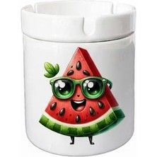 Sartre Art "şımarık Karpuz" Tasarımlı Hediyelik  Kokusuz Söndür At Küllük Kül Tablası