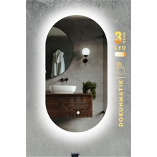 Karaçam Dekor LED Işıklı 3 Renkli Dokunmatik Banyo ve Konsol Aynası