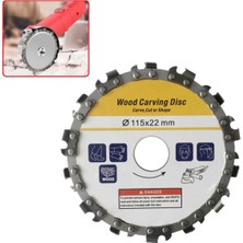 Depolife Ahşap Oyma Şekillendirme Kesme Için 115 mm Zincirli Testere Diski Avuç Taşlama Uyumlu 14 Dişli