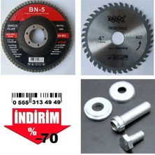 Depolife Ahşap Kesme Elmas Disk ve Zımpara Diski Seti Matkap Aparatı 115 ml