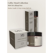 Minia Bahçe Mocha Ritüel Ikili Set – Mocha Soy Wax Mum (100 G) + Deep Aroma Roll-On (10 Ml)
