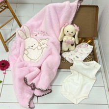 Tavşan Bebek Hediye Seti - RYZ0025 - Pembe - 0 - 3 Ay Pembe